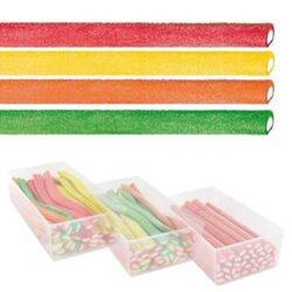 Jumbo arc en ciel acides sucrés 23cm de long ( lots de 10)