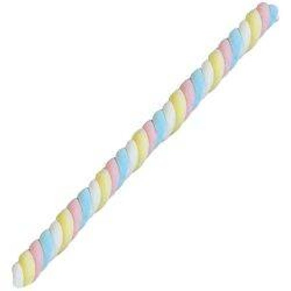 Marshmallow géant de 75cm long twist (à l'unité)