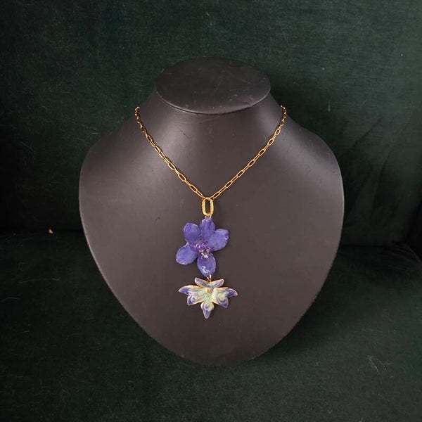 Bleu d'or collier