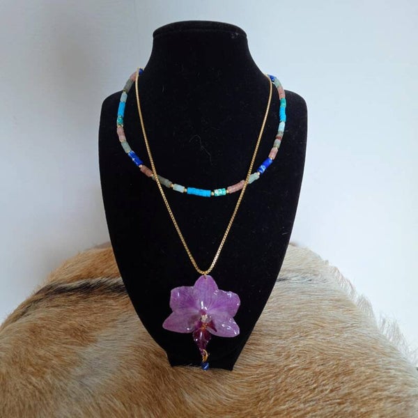 Orchid blue stone