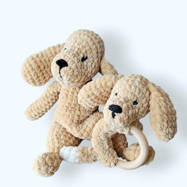 Knuffeldoek en rammelaar/bijtring