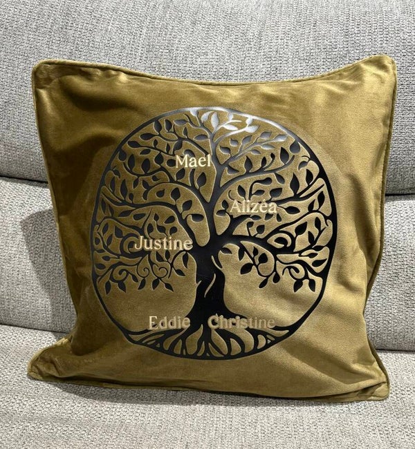 Coussin personnalisé arbre de vie