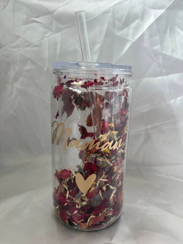 Verre avec paille