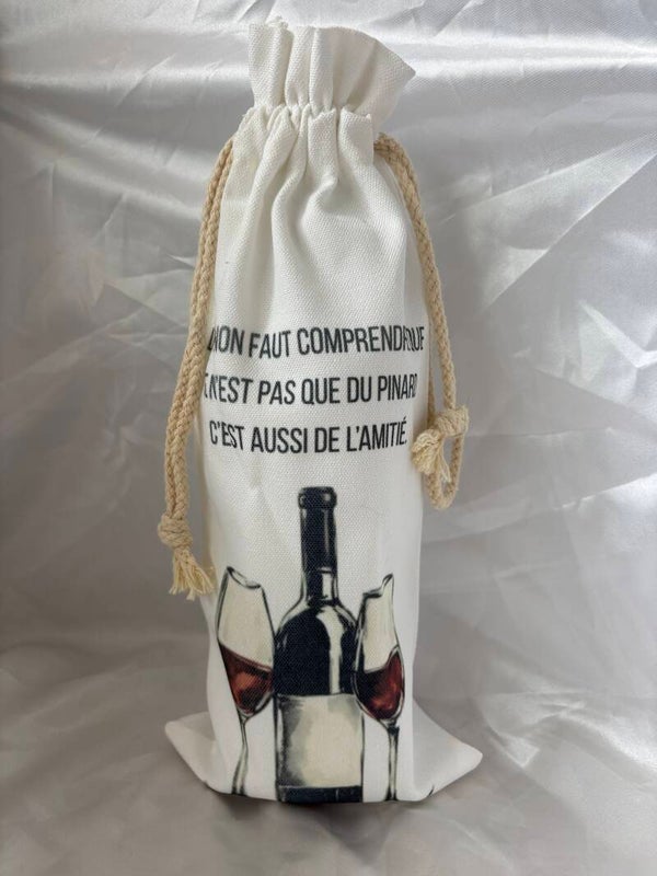 Pochette bouteille pour offrir