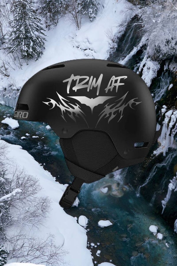 Trim AF cyber realism bat trimaf logo decal