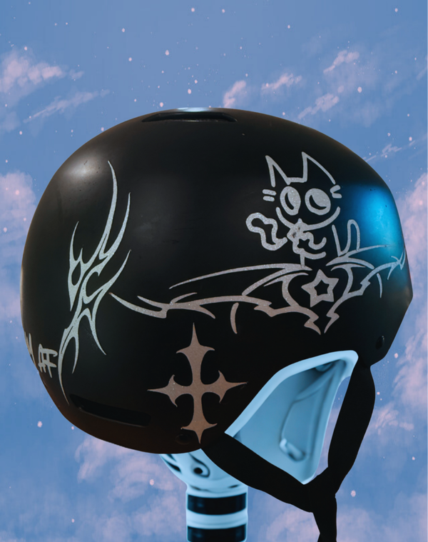 Snow style full helmet decal Kit- 8 piece set