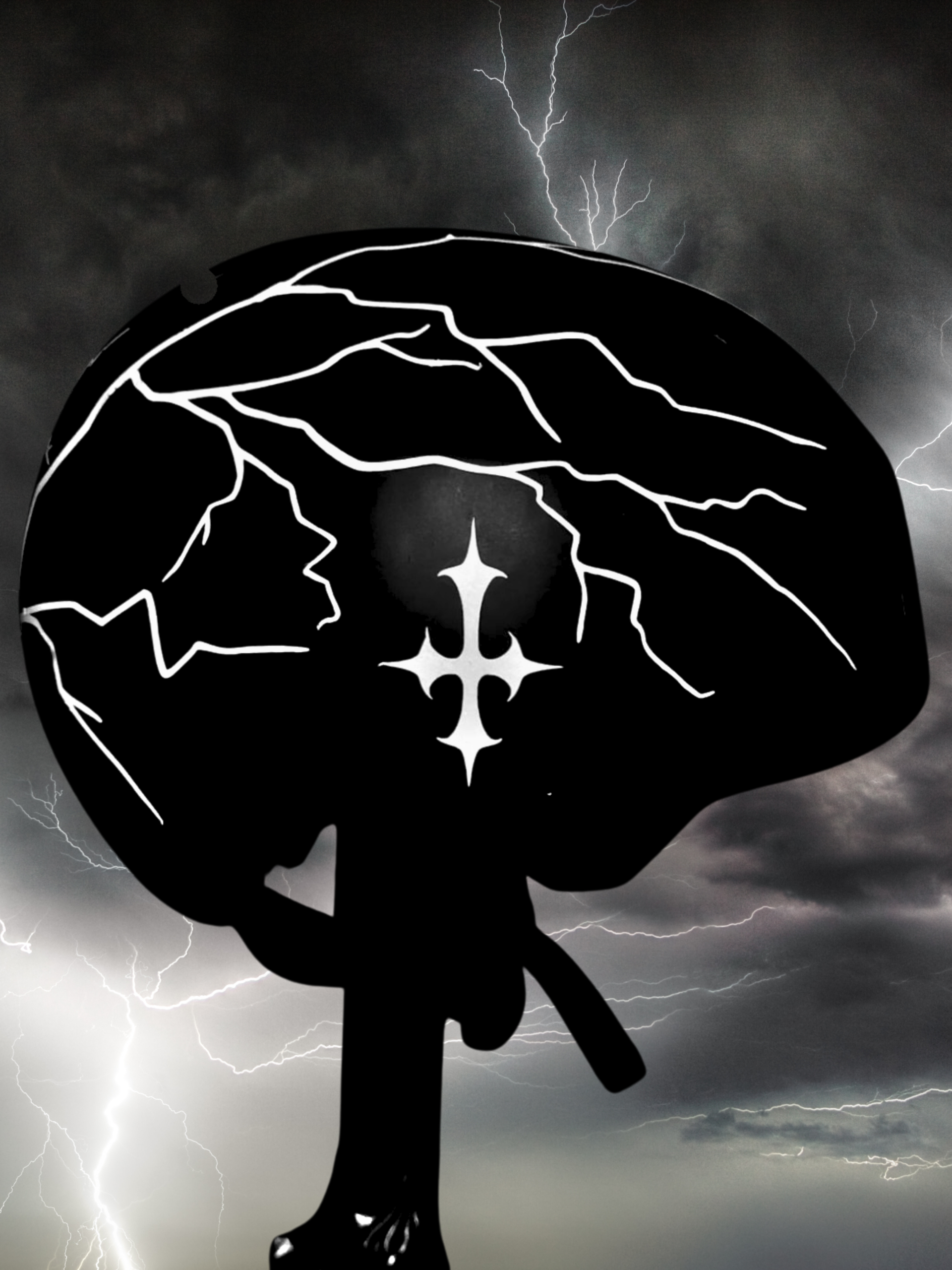 Lightning style Full Helmet Decal Kit – 4 Piece Set