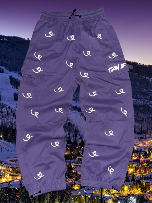 heart Style - snow pants iron-on Decal Kit – 63 Piece Set