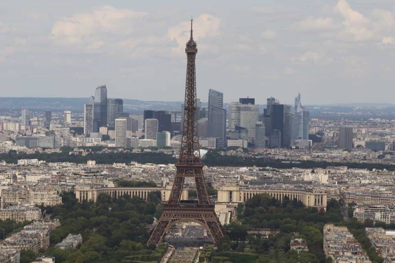 Alt"eiffel tower paris panoramic view-montparnass"