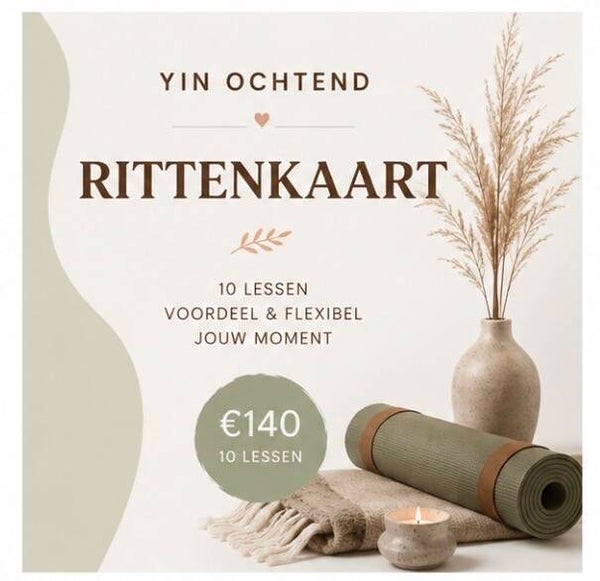 Yin Ochtend - RITTENKAART (10 x)