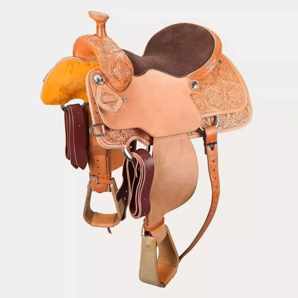 SELLE WESTERN CUIR VERITABLE