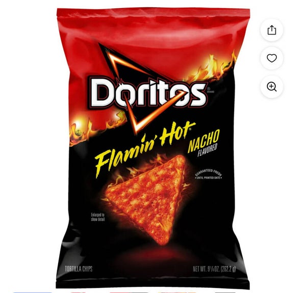 Flaming hot Doritos