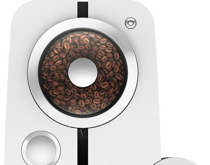 Jura ENA 4 bovenkant bonenreservoir met koffiebonen