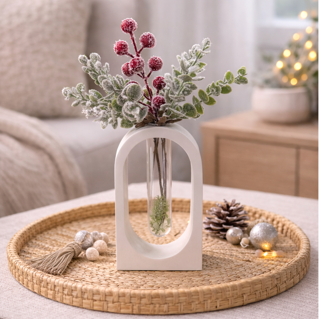 Deko-Hohlvase mit Reagenzglas