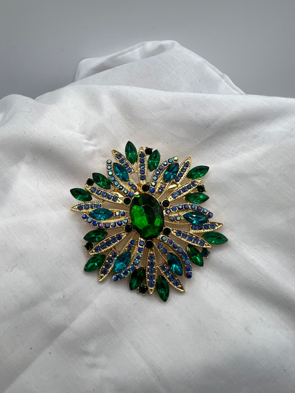 Broche LAGUNE VERT