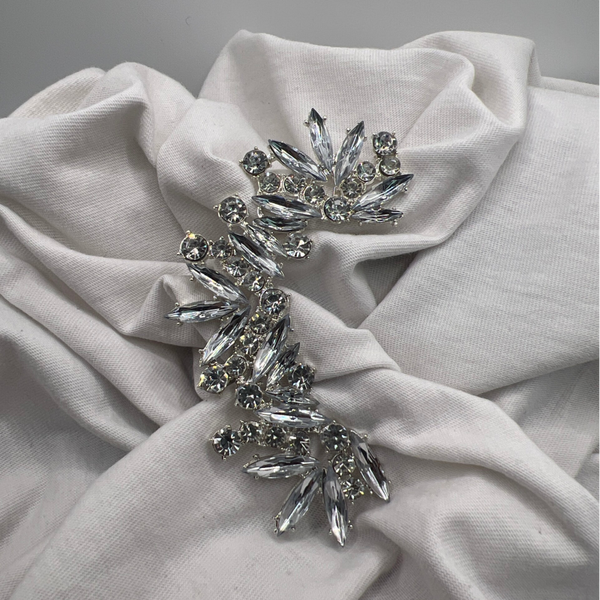 Manchette d'oreille droite ARC SCINTILLANT argent