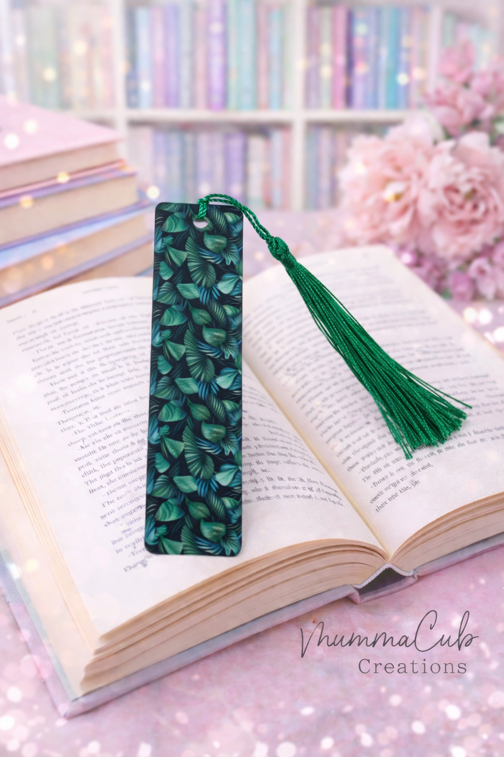 'Leaves' Bookmark with tassel