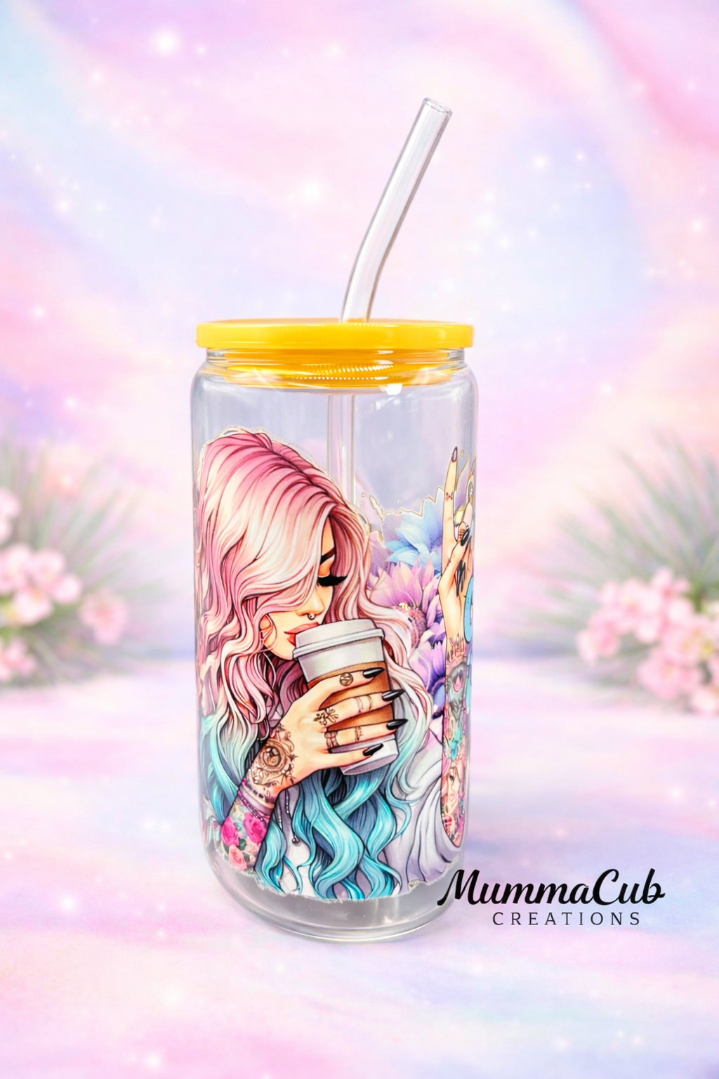16oz Glass Tumbler Design 2