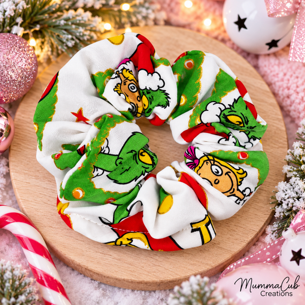Small Christmas Scrunchie design 1