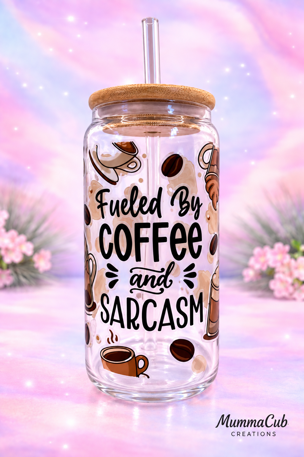 16oz Glass Tumbler Design 3