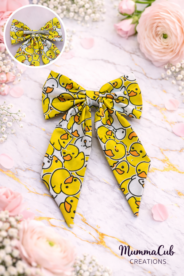 Large Ducks Hair Bow