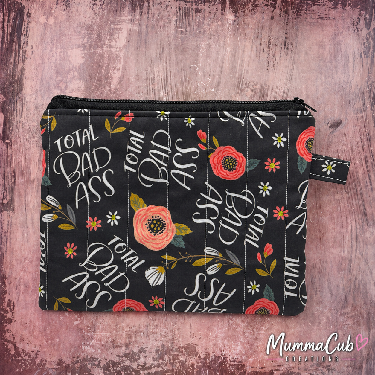 'Total Bad Ass' Zipper Pouch