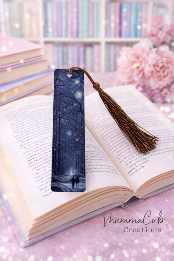 'Magical blue' Bookmark with tassel