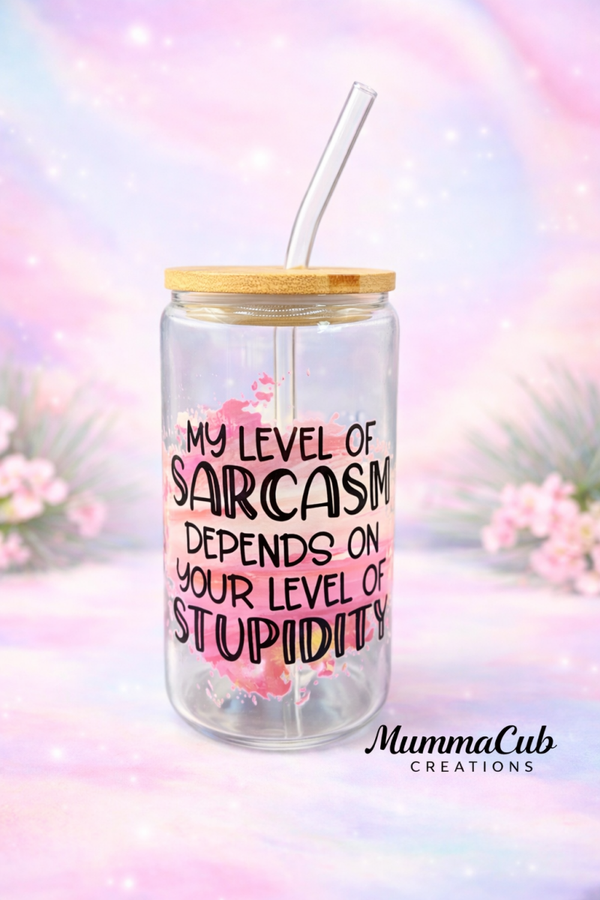16oz Glass Tumbler Design 7