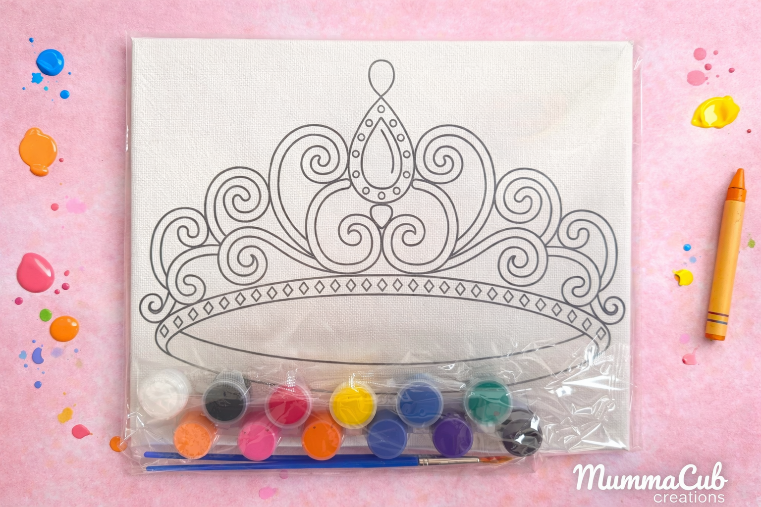 Crown Canvas Painting Kit