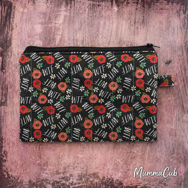 'WTF' Zipper Pouch