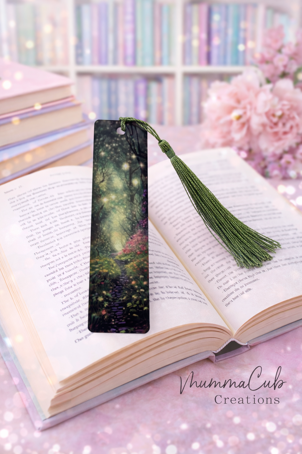 'Magical Green' Bookmark with tassel