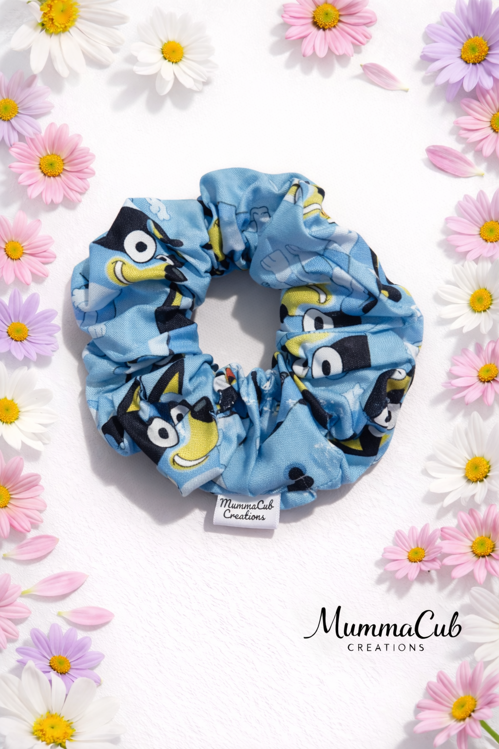 Large Blue Doggie Scrunchie
