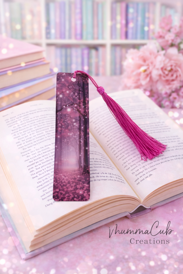 'Magical Pink' Bookmark with tassel