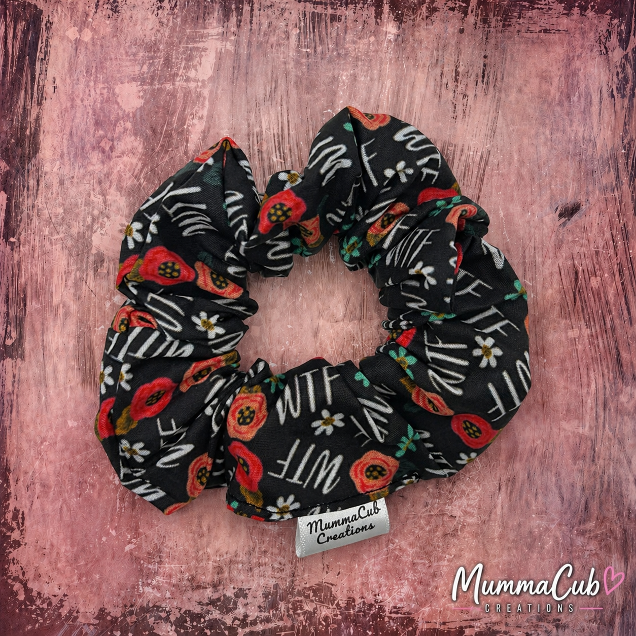 Small 'WTF' Scrunchie