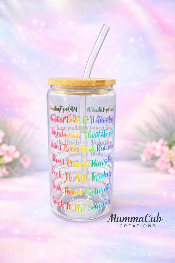 16oz Glass Tumbler Design 20