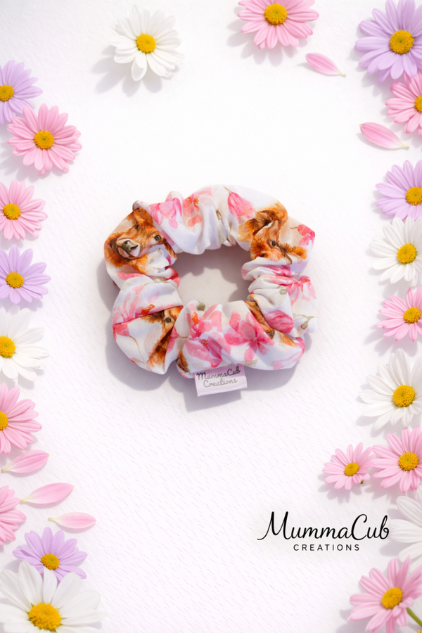 Small Highland Cow Scrunchie