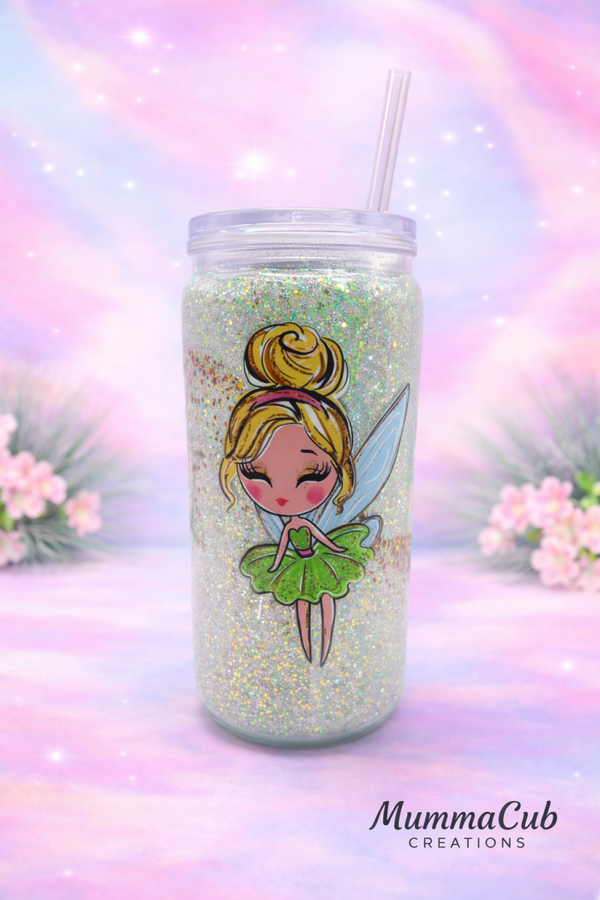 16oz Acrylic Glitter Tumbler - Design 10