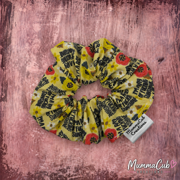 Small 'I'm A Ray of Fucking Sunshine' Scrunchie