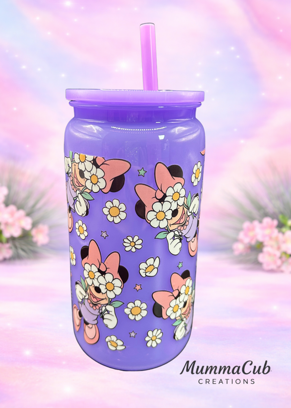 16oz BPA-Free Purple Plastic Tumbler Design 13