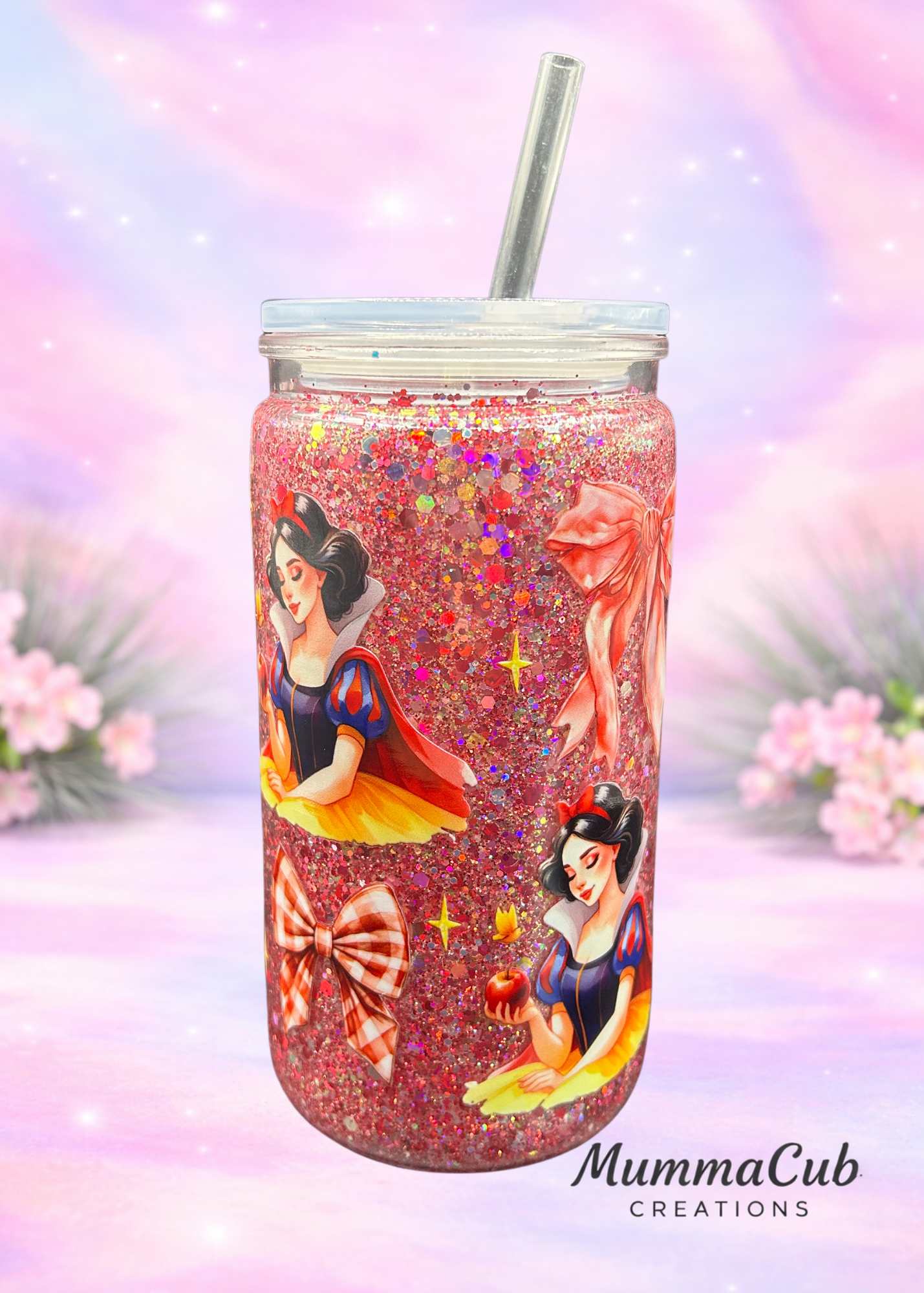 16oz Acrylic Glitter Tumbler - Design 2