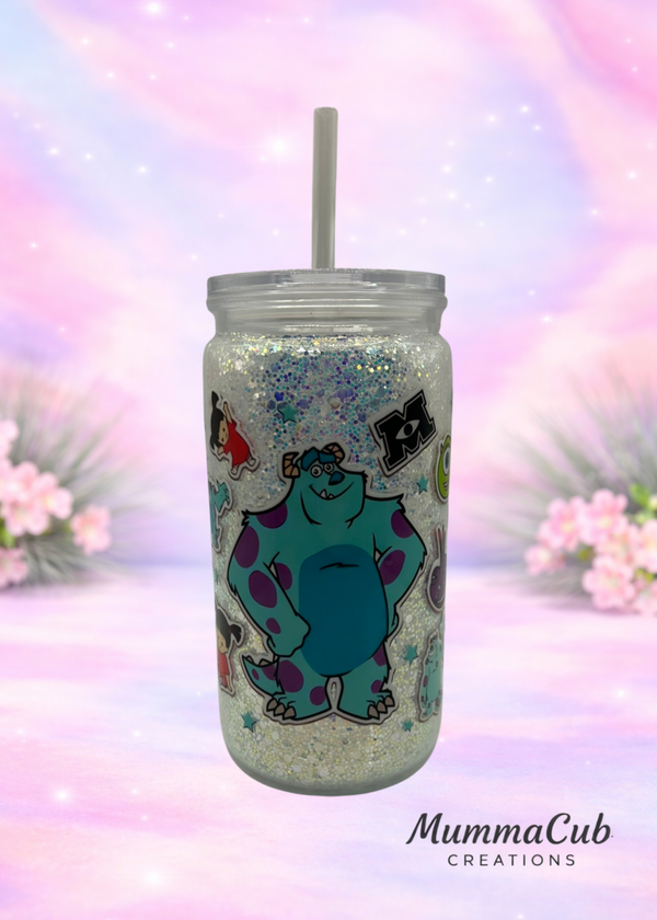 16oz Acrylic Glitter Tumbler - Design 11