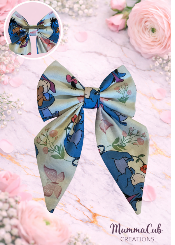 Small Purple Donkey Hair Bow