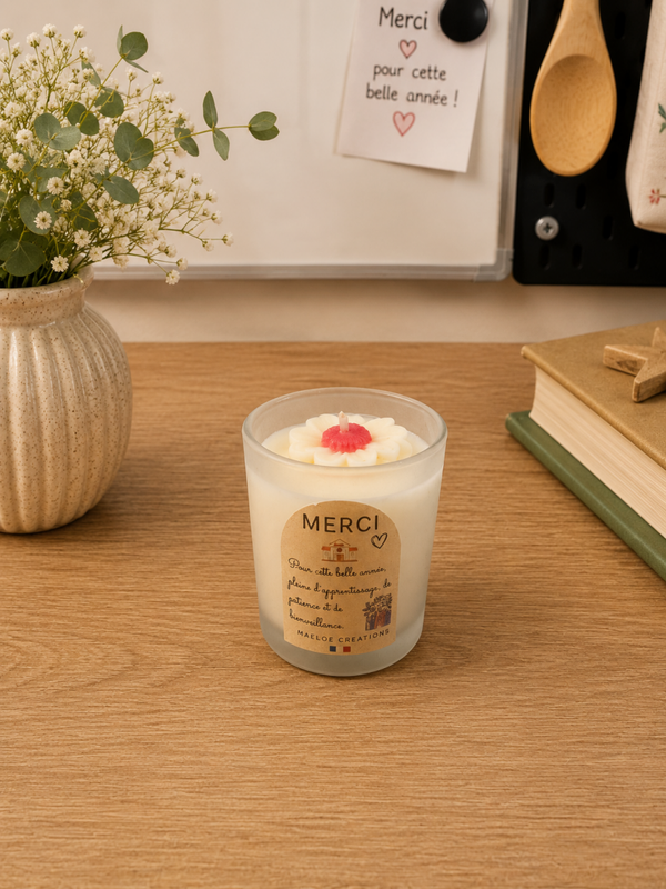 Mini bougie 70GR "Merci pour cette année" 🫶