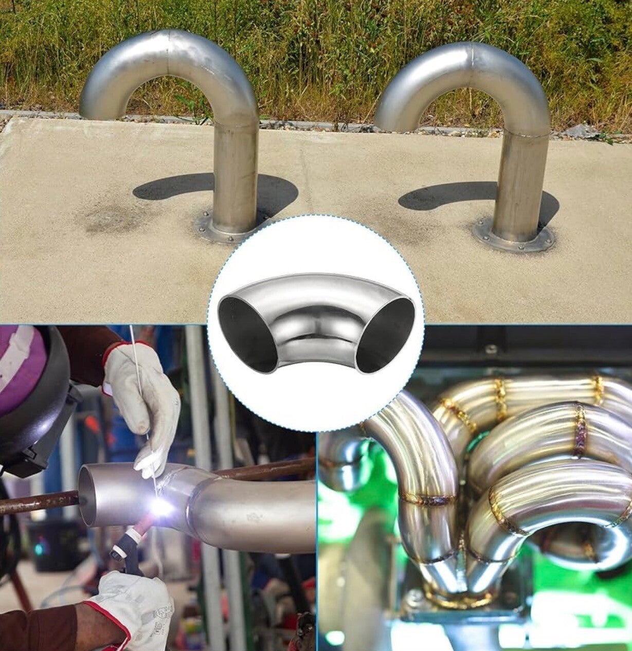 90 degree 3 inch 304 stainless bend