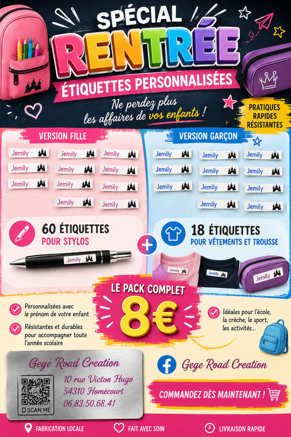 Etiquette pour la rentre