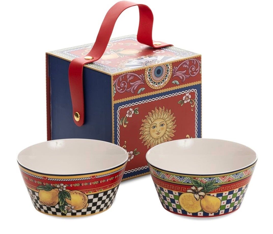 2-częściowy zestaw luksusowych ceramicznych misek