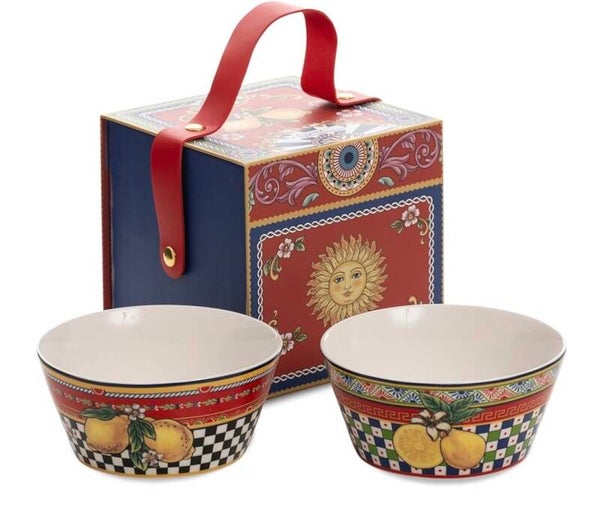 2-częściowy zestaw luksusowych ceramicznych misek