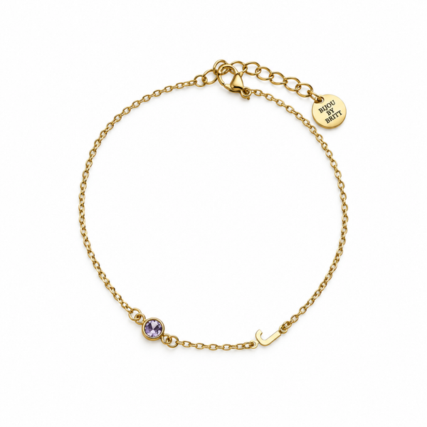 Letter Birthstone Bracelet / Necklace