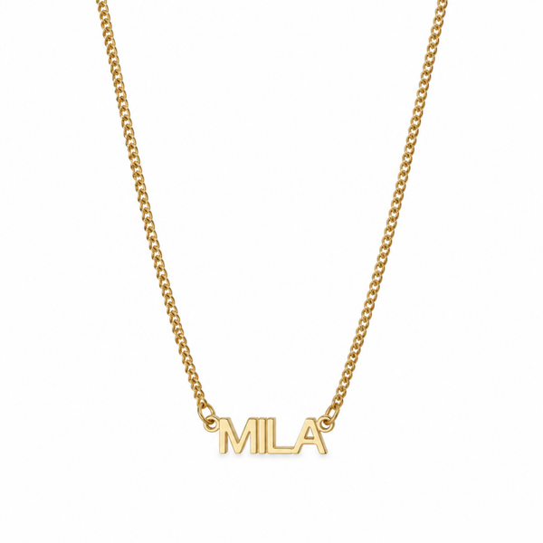 Plain Name Necklace ( Hoofdletters / Kleine letters )