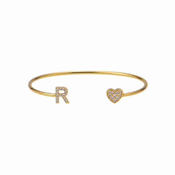 Sparkly Initial Bracelet